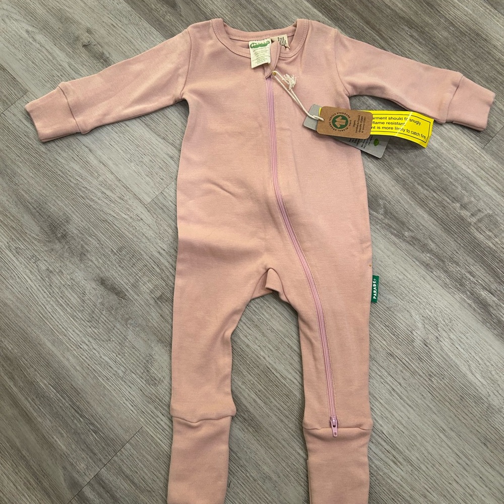 Colored Organics Pink Kids Footie